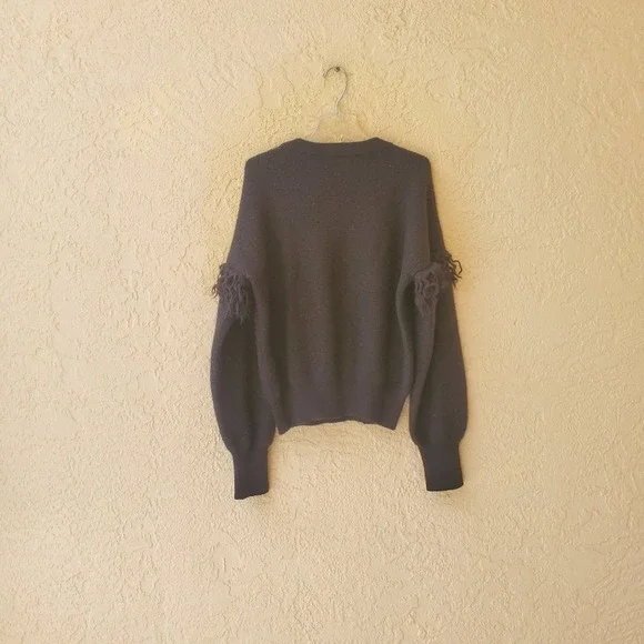 Tory Burch Black and White Crew Neck Sweater - Picture 8 of 9